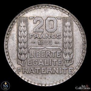 Francia 20 Francos 1933 km#879