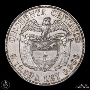 Colombia 50 centavos 1934 km#274