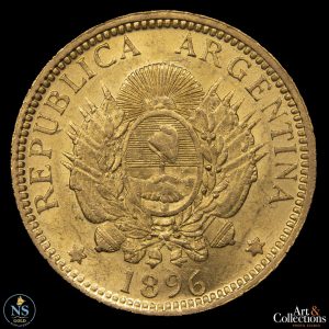 Argentina 5 Pesos (Argentino) 1896