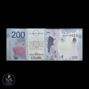 Argentina 200 PESOS COL#829a BATT-MAD#A200-13 PESCE-MASSA FAJO DE 100 BILLETES UNC