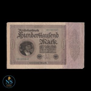 Alemania 100000 marcos P#83d 1923 vf-
