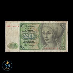 Alemania Federal 20 mark P#32d 1980 VF--