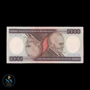 Brasil 5000 cruzeiros P#202a unc