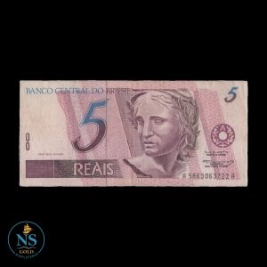 Brasil 5 real P#244e 1994