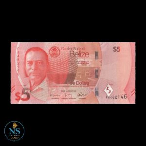 Belice  5 dolar P#w74 2025 unc