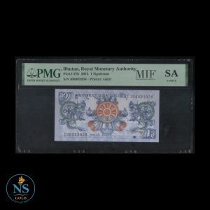 Bhutan 1 ngultrum P#27b 2013 certificado por PMG (SAMPLE) MAASTRICHT