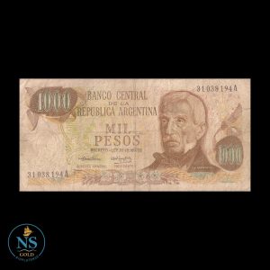 Argentina 1000 pesos COL#648d BOT#2436a 1974
