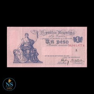 Argentina 1 peso COL#351b BOT#1539 1913 VF -