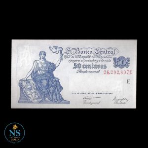 Argentina 50 centavos 1948 COL#407a BOT#1809 AUNC