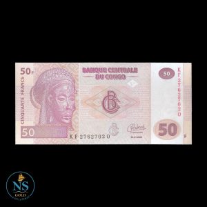 Congo 50 francs 2022 P#97A UNC