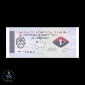 San Juan 1 peso 1995 EC#423 UNC