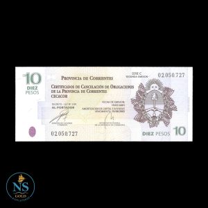 Corrientes 10 pesos Seg. Emision 2001 xf+ EC#319