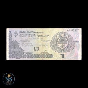 Chaco 1 peso serie 1 EC#239 CIRCU (QUEBRACHO)