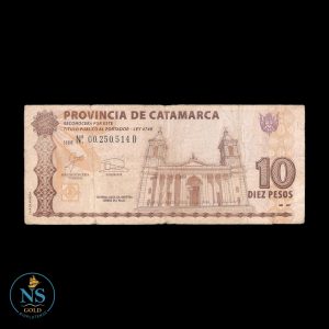 Catamarca 10 pesos serie D EC#237 CIRCU