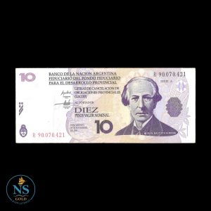 Lecop 10 pesos REPOSICION EC#204R VF +