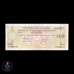 Tucuman 0.10 Australes 1987 circu EC#091