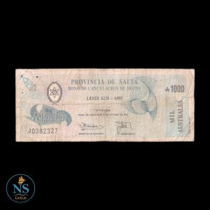 Salta 1000 Australes DEC/1420 EC#072 CIRCU