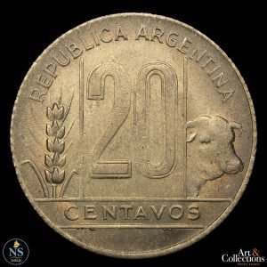 Argentina 20 centavos cj#200 km#42 1946