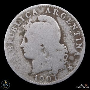 Argentina 20 centavos 1907 CJ#58